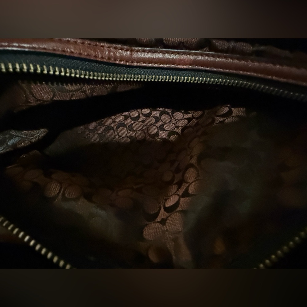 Coach Burgundy Leather Bag - Picture 7 of 9